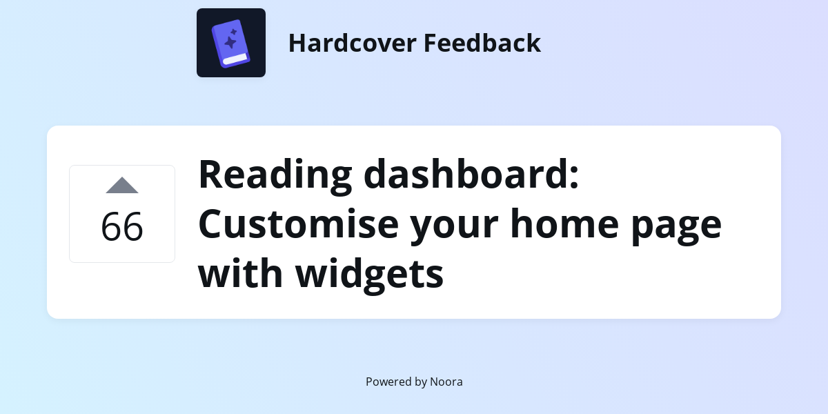 Reading dashboard: Customise your home page with widgets | Feature ...